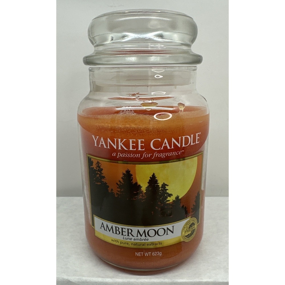 Yankee Candle Retired AMBER MOON Original Large 22 oz Jar European UK